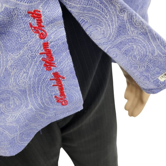 Robert Graham Mens Purple Paisley Long Sleeve Button-Down Shirt, Men's Small - Picture 4 of 13